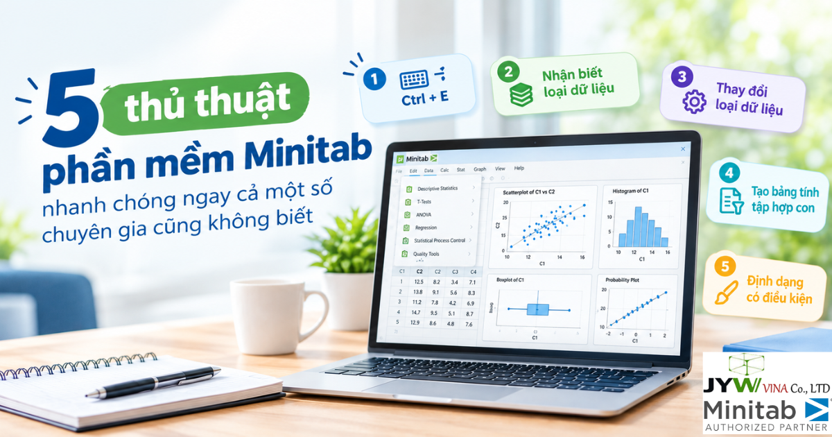 5 thủ thuật phần mềm Minitab hỗ trợ công việc nhanh chóng và hiệu quả