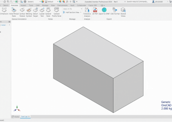 Tùy chình hiển thị các thông số ra cửa làm việc trên Inventor