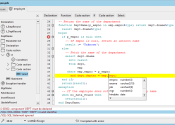 Tìm hiểu các đặc trưng từ nhà phát triển PL/SQL Developer