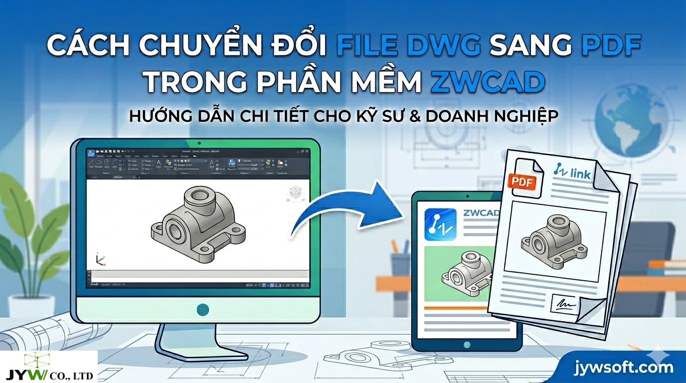 Cách chuyển đổi file DWG sang PDF dễ dàng nhất bằng phần mềm ZWCAD