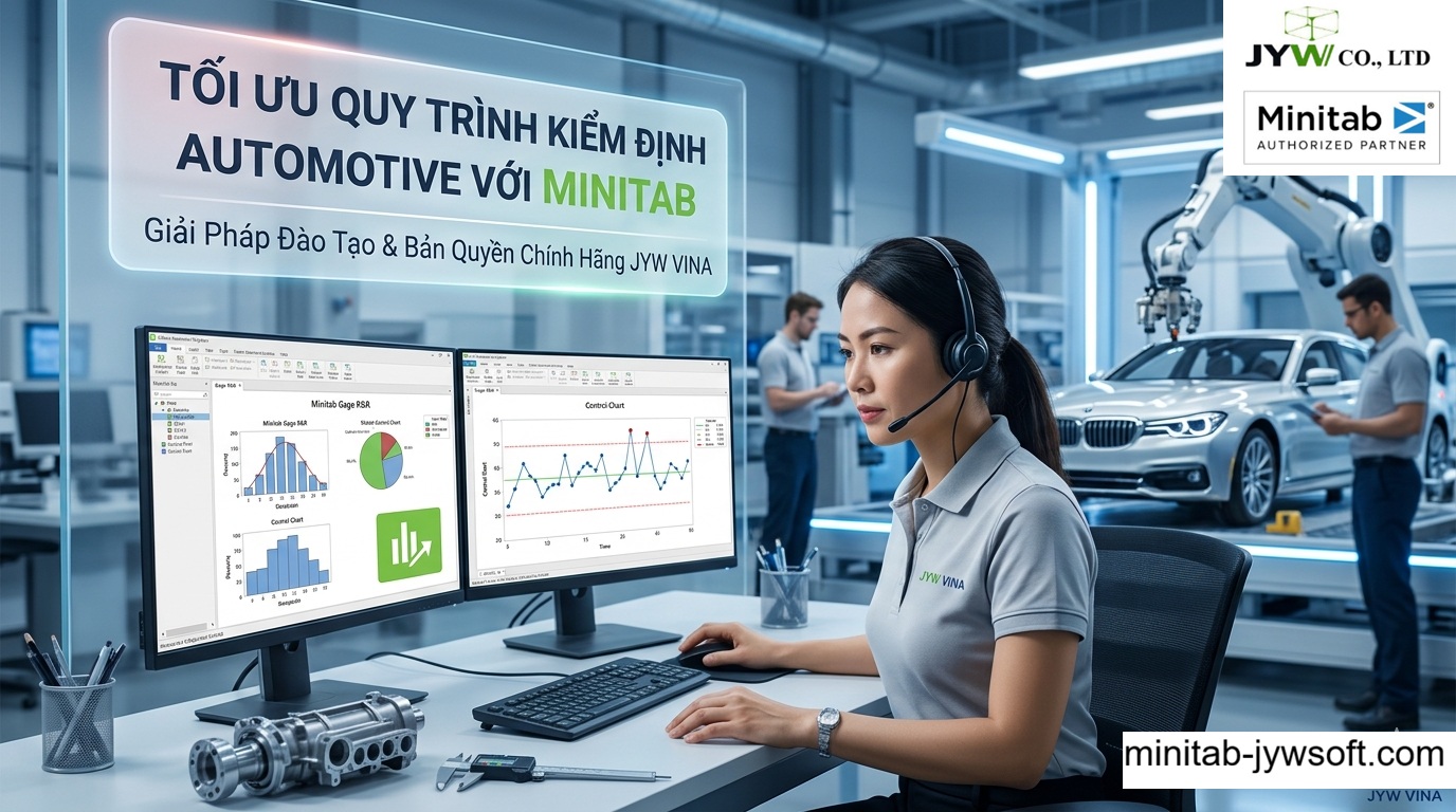 Minitab cho kỹ sư Automotive: Tối ưu quy trình kiểm định và nâng cao chất lượng