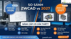 So sánh ZWCAD 2026 và 2027: Khi tốc độ và trải nghiệm là ưu tiên số 1