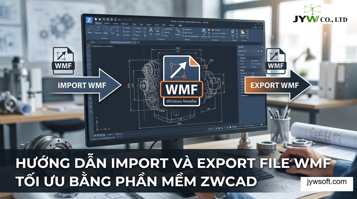 Hướng dẫn Import và Export file WMF tối ưu bằng phần mềm ZWCAD
