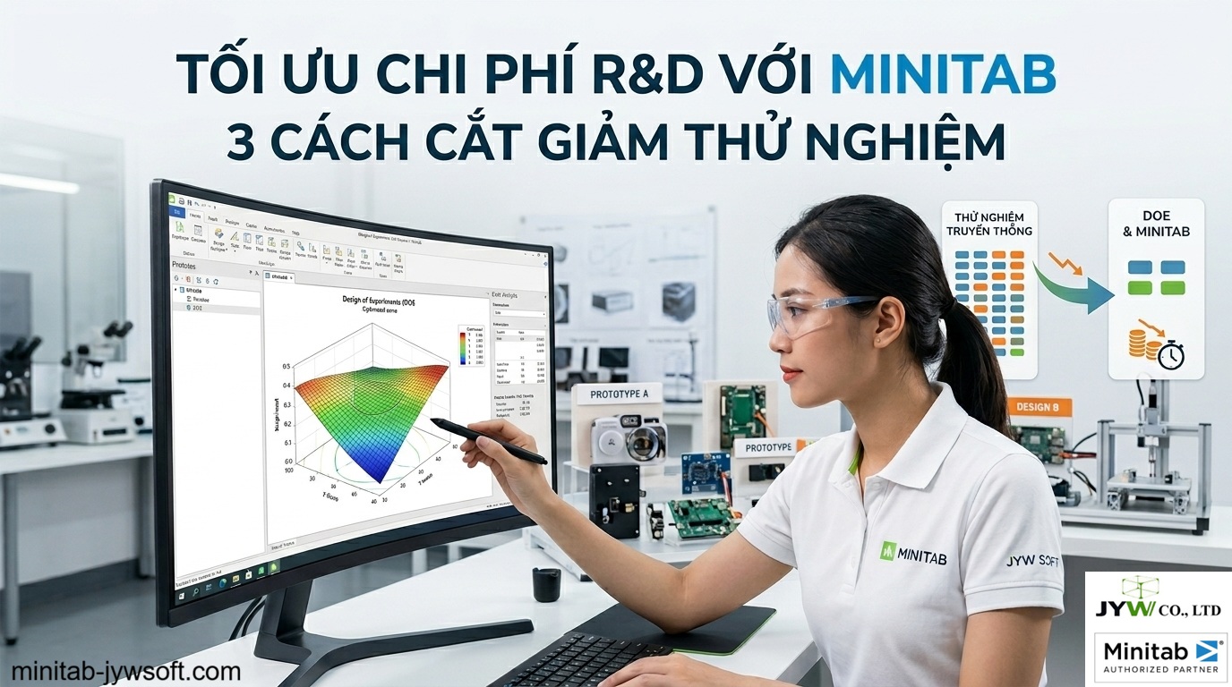 Ứng Dụng Phần Mềm Minitab: 3 Cách Cắt Giảm Chi Phí Thử Nghiệm Khi Phát Triển Sản Phẩm