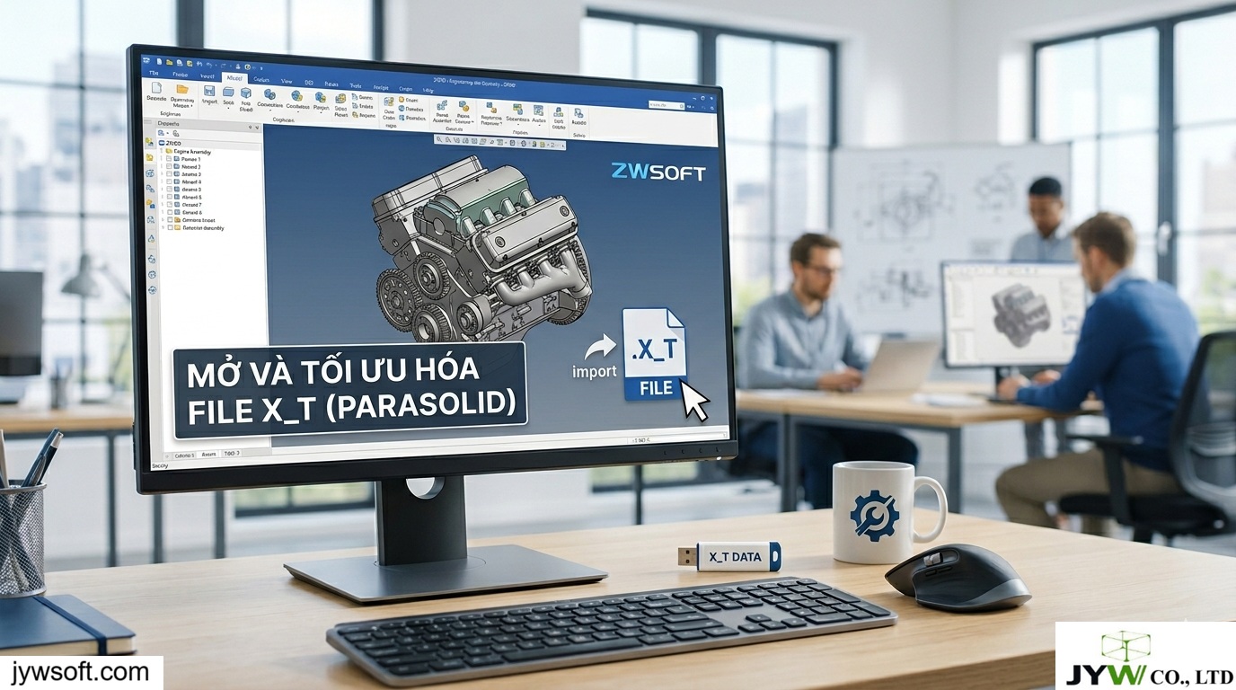 Cách mở file X_T hiệu quả bằng Phần mềm ZW3D cho kỹ sư