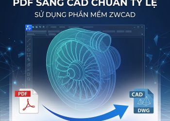 Cách Chuyển Đổi PDF Sang CAD Chuẩn Tỷ Lệ Bằng Phần Mềm ZWCAD