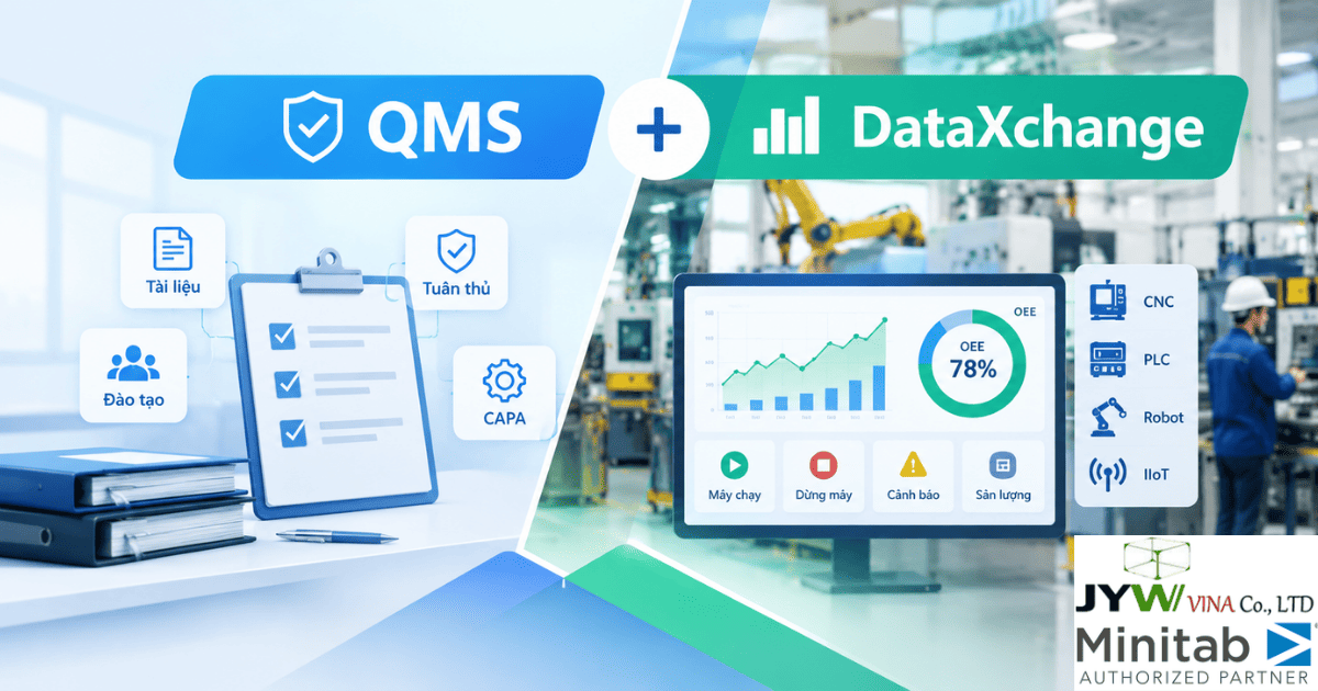 Minitab DataXchange và QMS: Vì sao nhà sản xuất cần cả hai?