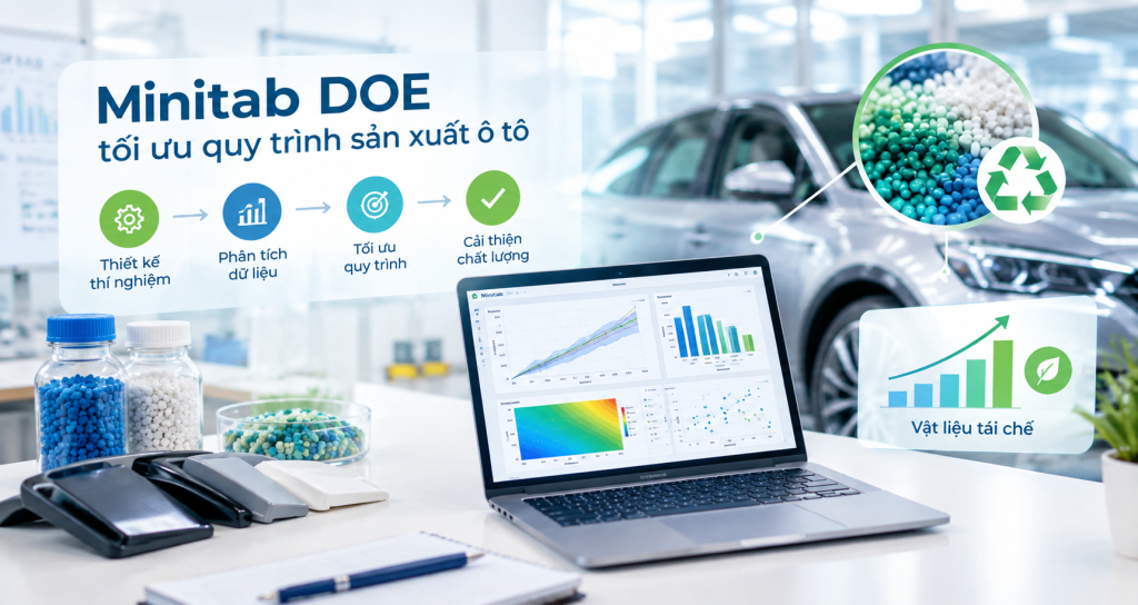 Minitab DOE giúp tối ưu quy trình sản xuất ô tô