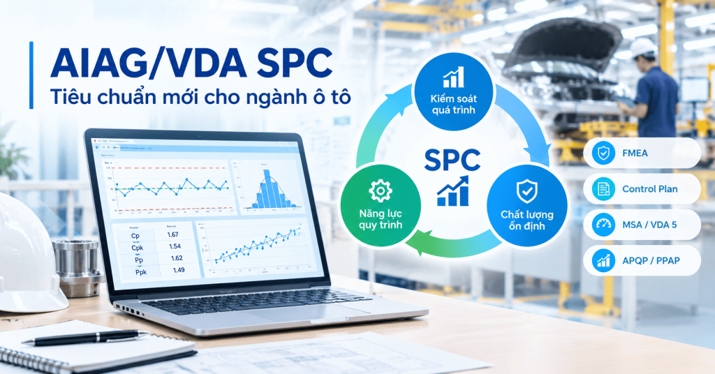 Áp dụng tiêu chuẩn SPC AIAG/VDA mới trong ngành ô tô cùng Minitab